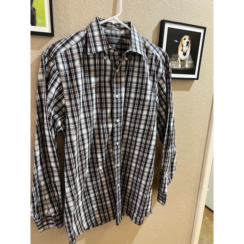 Daniel Cremieux Signature Collection Men's Shirt Medium Button Long Sleeve